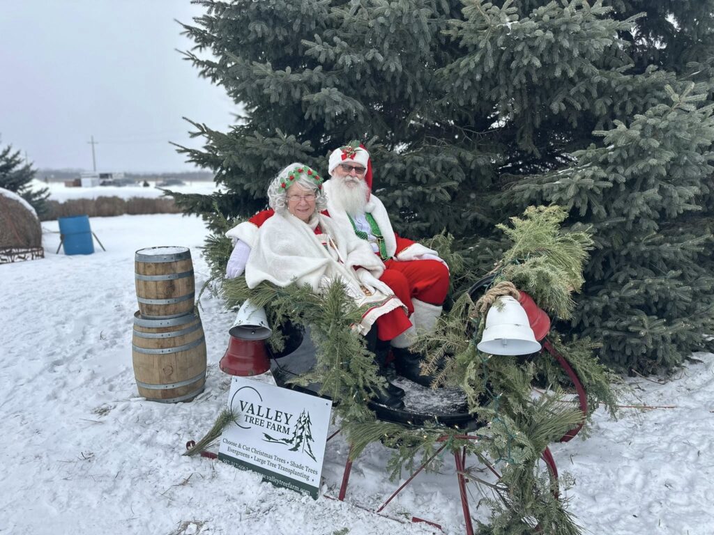 santa and mrs clause at valley tree farm